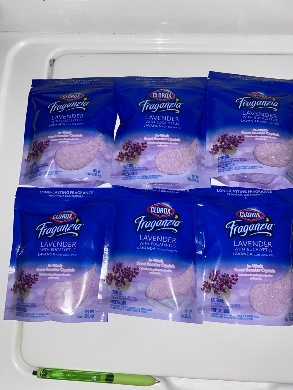 Clorox Fraganzia Lavender Scent Booster Crystals - Blue & Purple Packaging